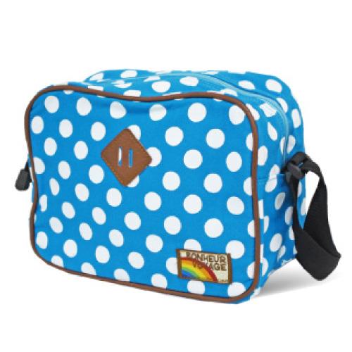 キッズ ドット柄 ショルダーバッグ 斜めがけ かばん 男の子 女の子