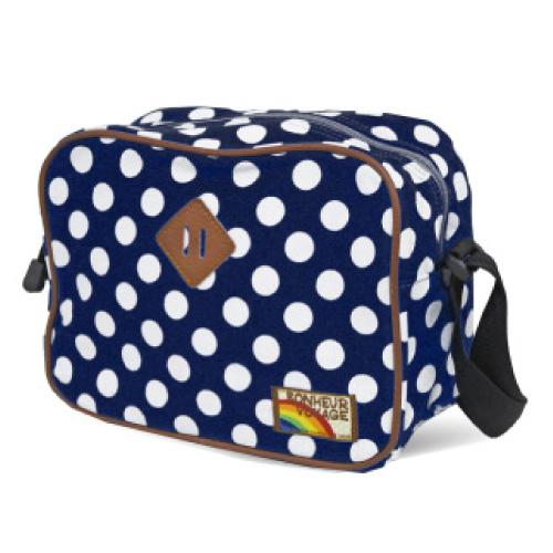 キッズ ドット柄 ショルダーバッグ 斜めがけ かばん 男の子 女の子