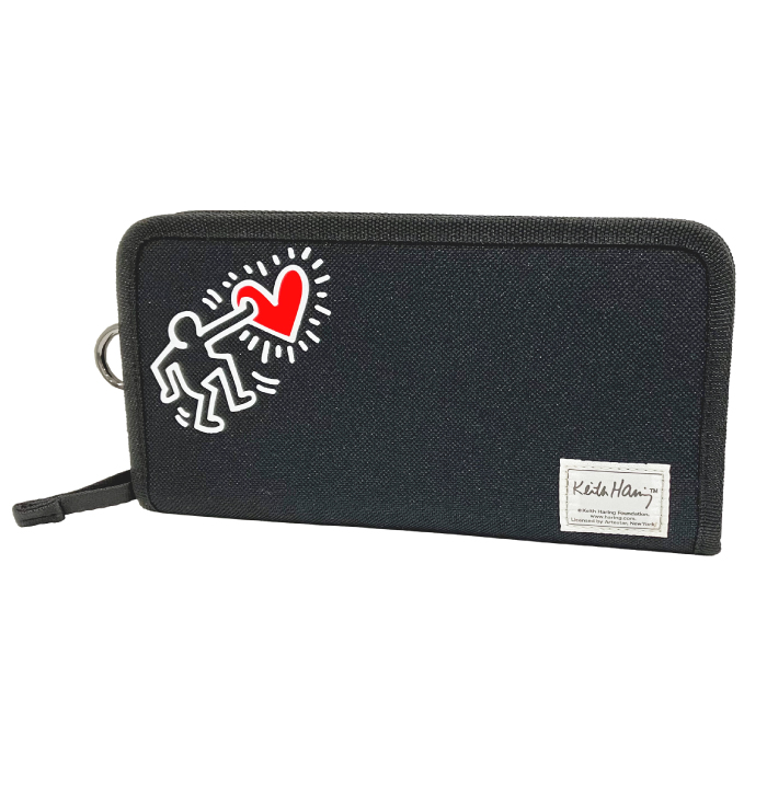 Keith Haring（キース ヘリング） Heart Sign ロングウォレット 長財布