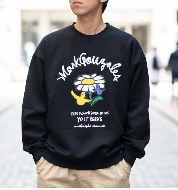 Mark Gonzales（マークゴンザレス） 裏起毛 スウェット クルーネック