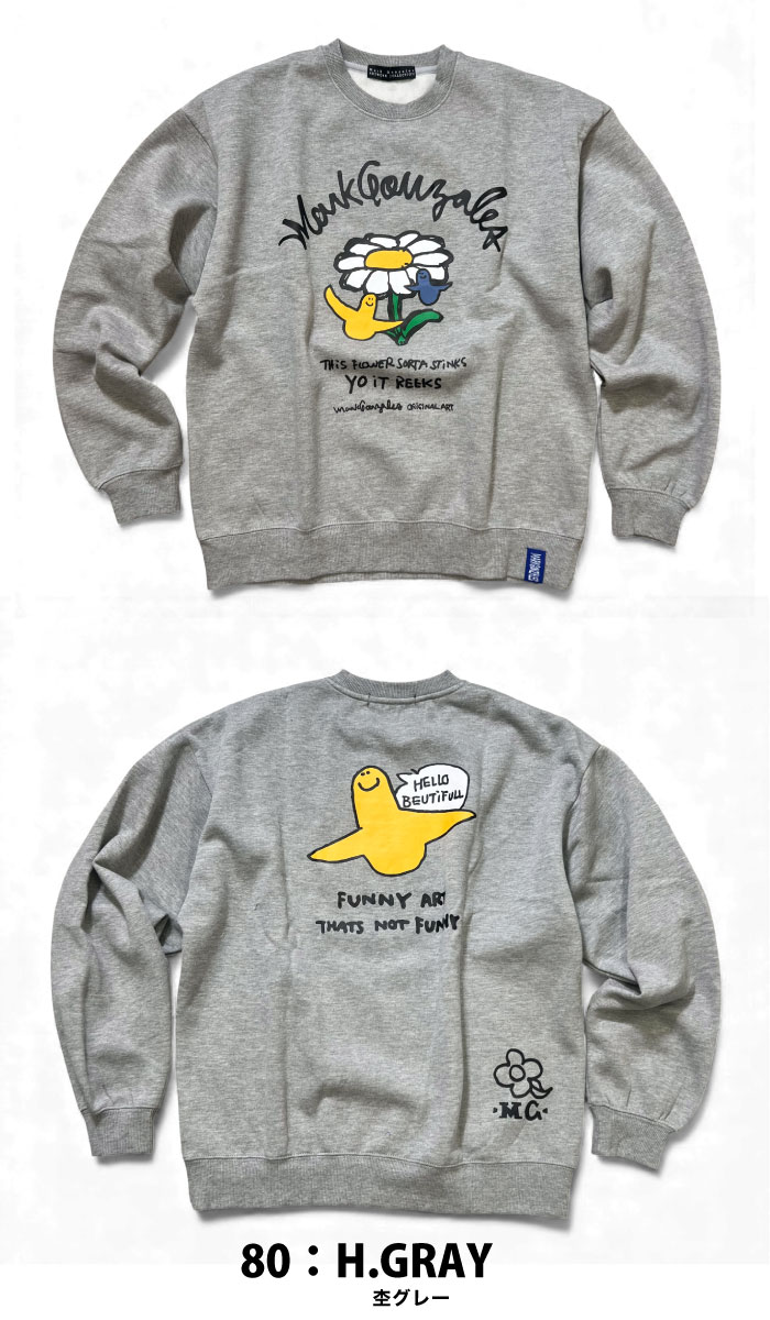 Mark Gonzales（マークゴンザレス） 裏起毛 スウェット クルーネック