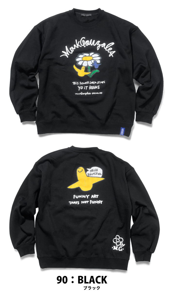 Mark Gonzales（マークゴンザレス） 裏起毛 スウェット クルーネック