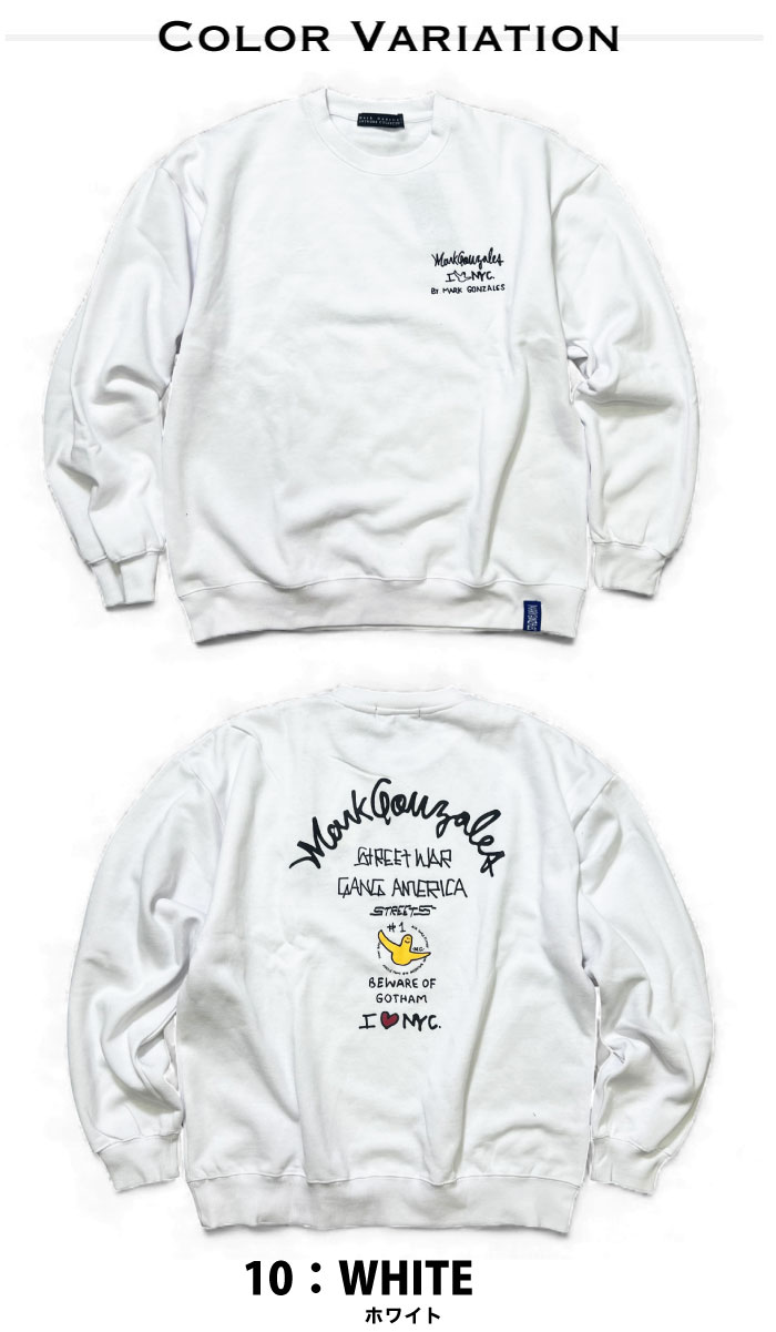 Mark Gonzales（マークゴンザレス） 裏起毛 スウェット クルーネック