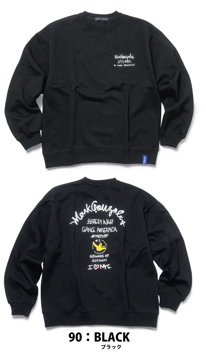 Mark Gonzales（マークゴンザレス） 裏起毛 スウェット クルーネック