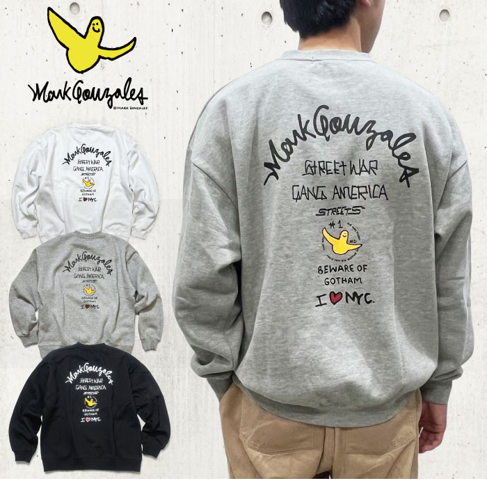 Mark Gonzales（マークゴンザレス） 裏起毛 スウェット クルーネック