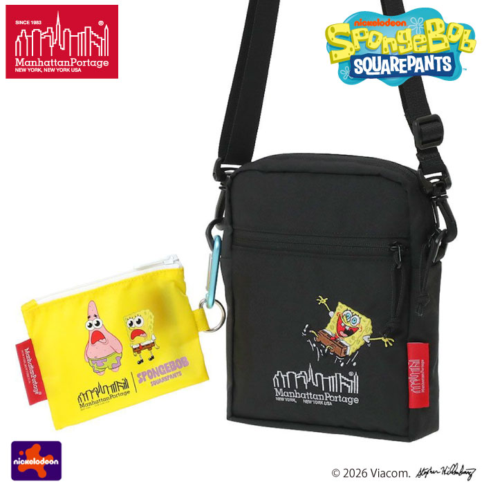 マンハッタンポーテージ シティーライトバッグ2 スポンジ・ボブ ショルダーバッグ スポンジボブ ニコロデオン Manhattan Portage MP1403PL2BPSB 正規品 | Manhattan Portage