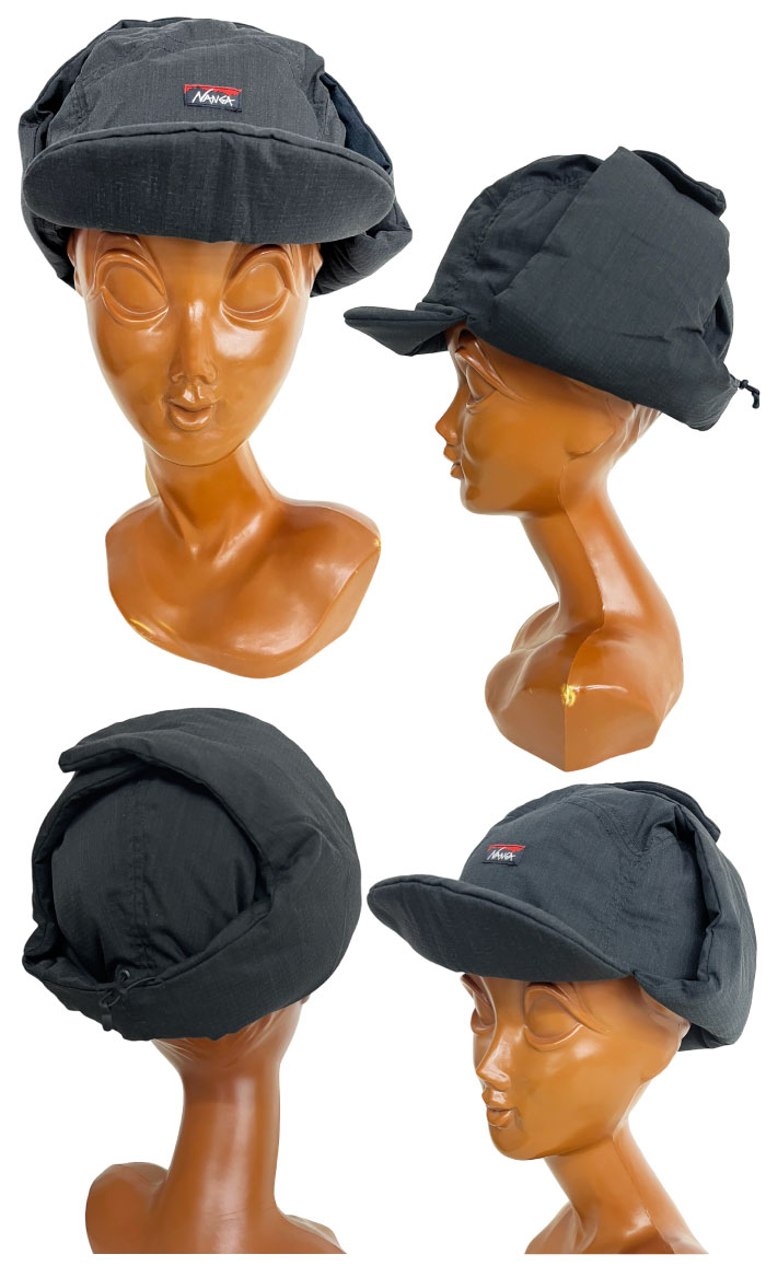 NANGA ナンガ ヒノックリップストップダウン イヤーフラップキャップ 難燃 パイロットキャップ アウトドア キャンプ 登山 釣り メンズ レディース 帽子 ダウン 防寒 NA2441-3B101 メール便対応 NANGA（ナンガ） ヒノックリップストップダウン イヤーフラップ