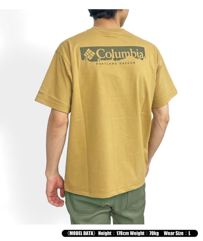 Columbia コロンビア サンシャインクリークグラフィック 半袖Tシャツ メンズ 吸水速乾 UVカット 紫外線対策 PM2762 ゆうパケット1点まで送料無料｜bearsstore｜04