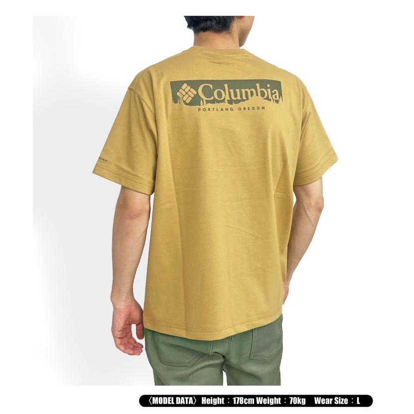 Columbia コロンビア サンシャインクリークグラフィック 半袖Tシャツ メンズ 吸水速乾 UVカット 紫外線対策 PM2762 ゆうパケット1点まで送料無料｜bearsstore｜04