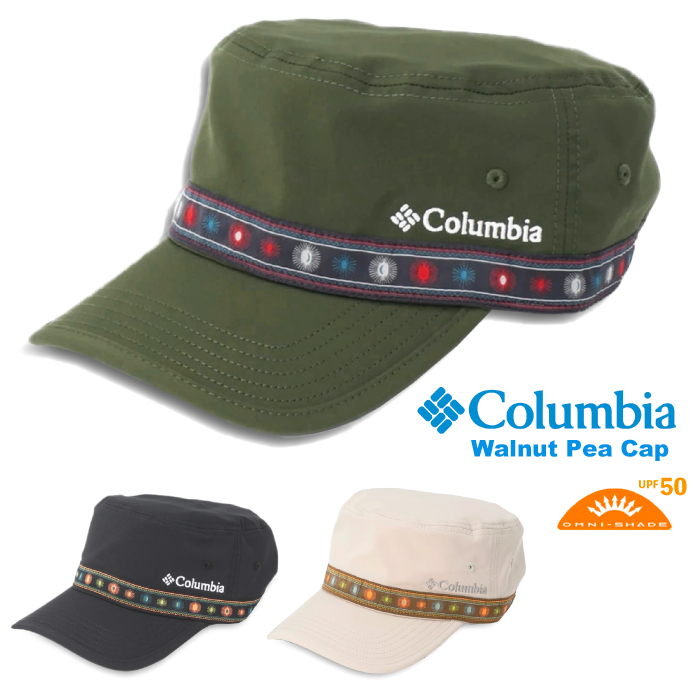 Columbia コロンビア ウォルナットピークキャップ 帽子 UVカット UPF50 紫外線対策 日除け 日焼け防止 アウトドア フェス レジャー メンズ レディース PU5042｜bearsstore