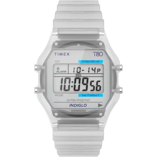 TIMEX タイメックス T80 トランスルーセント クォーツ 腕時計 デジタルウォッチ 30m防水 スケルトン シースルー 軽量 カジュアル TW2Y34100 TW2Y34200 TW2Y36400 | TIMEX | 03