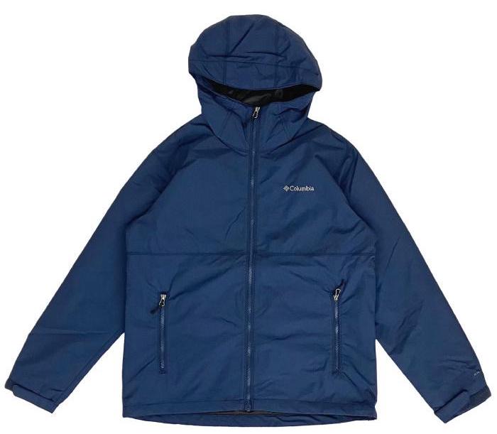 コロンビア　レインコート　L　男女兼用　青系 レインウェア・レインコート・雨具(ウィメンズ・レディース