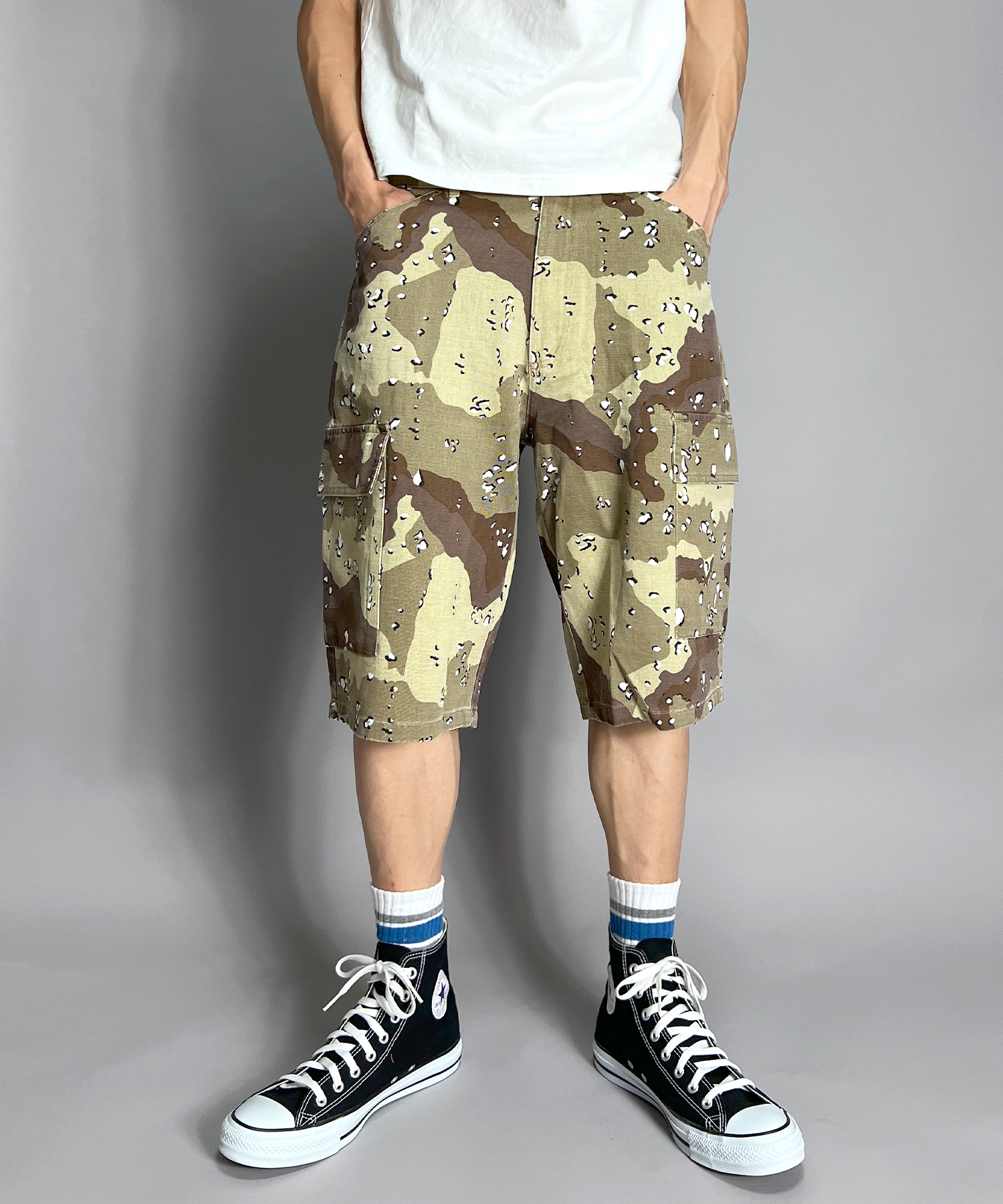 極太 2way 90s - vintage リアルツリーカモパンツ　ハーフパンツ 極太 2way 90s - vintage リアルツリーカモパンツ ハーフパンツ