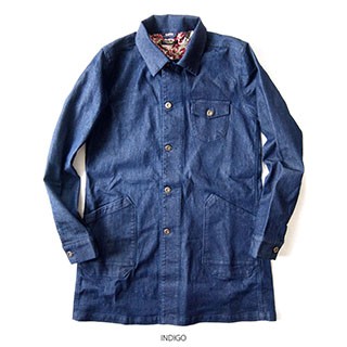 banal chic bizarre ダークグレー ステンカラーコート デニム BEATJIVE デニムコート ショップコート ステンカラーコート