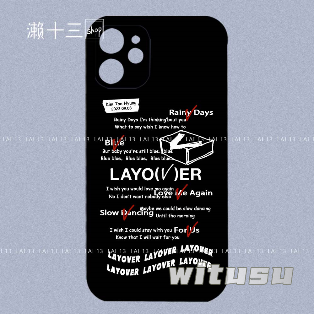 BTS 防弾少年団 TaeHyung ヴィ V テテ Layover iPhone 13 12 11 SE2 X