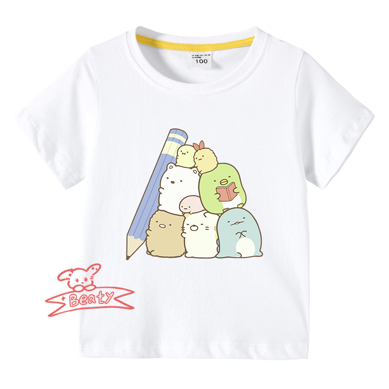 【多色・多柄】春夏新作 子供服 半袖Tシャツ すみっコぐらし 100%綿 ラウンドネック 丸首 男の子 女の子 子ども服 小学生から幼稚園児に最適 80-150cm｜beatystore｜13