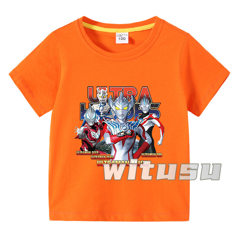 【15色】春夏新作 子供服 半袖Tシャツ ウルトラマン 100%綿 ラウンドネック 丸首 男の子女の子向け 子ども服 小学生から幼稚園児に最適 80-150cm｜beatystore｜15