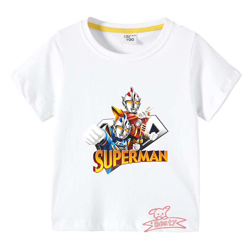 15色】春夏新作 子供服 半袖Tシャツ ウルトラマン 100%綿 ラウンド