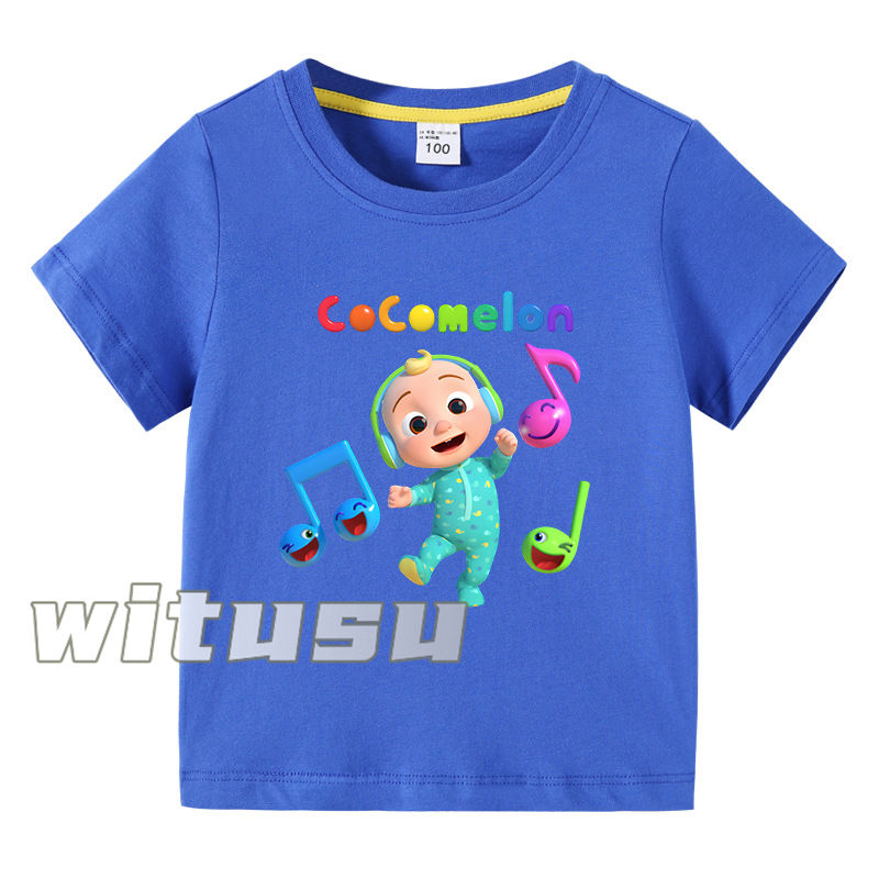 【15色】春夏新作 子供服 半袖Tシャツ ココメロン 100%綿 ラウンドネック 丸首 男の子女の子向け 子ども服 小学生から幼稚園児に最適  80-150cm