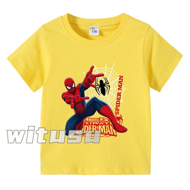 【15色】春夏新作 子供服 半袖Tシャツ スパイダーマン 100%綿 ラウンドネック 丸首 男の子女の子向け 子ども服 小学生から幼稚園児に最適 80-150cm｜beatystore｜07