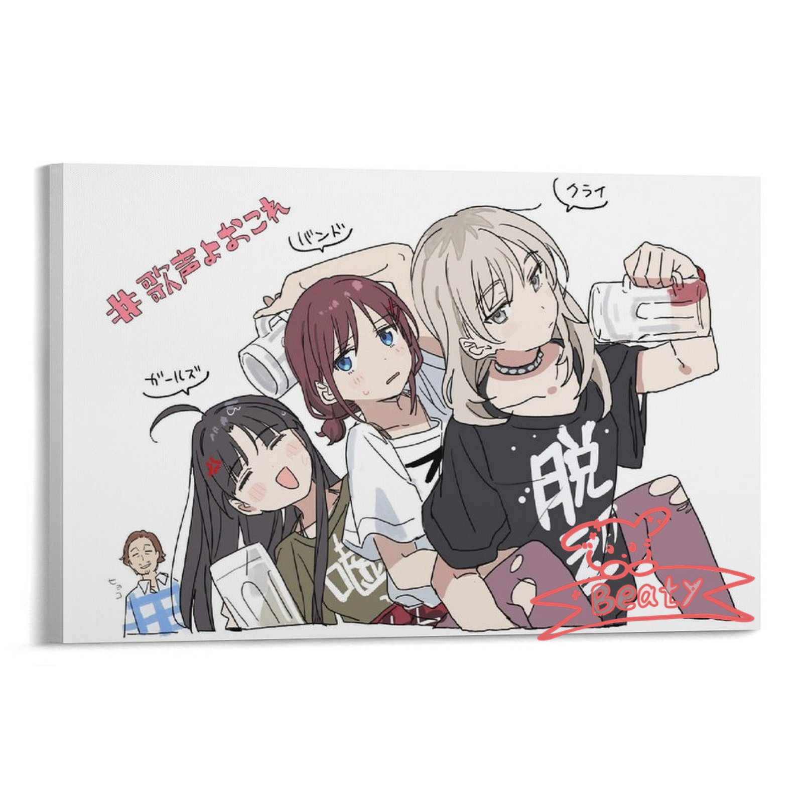 ガールズバンドクライ アートパネル ポスター 木枠セットアニメ 壁掛け  