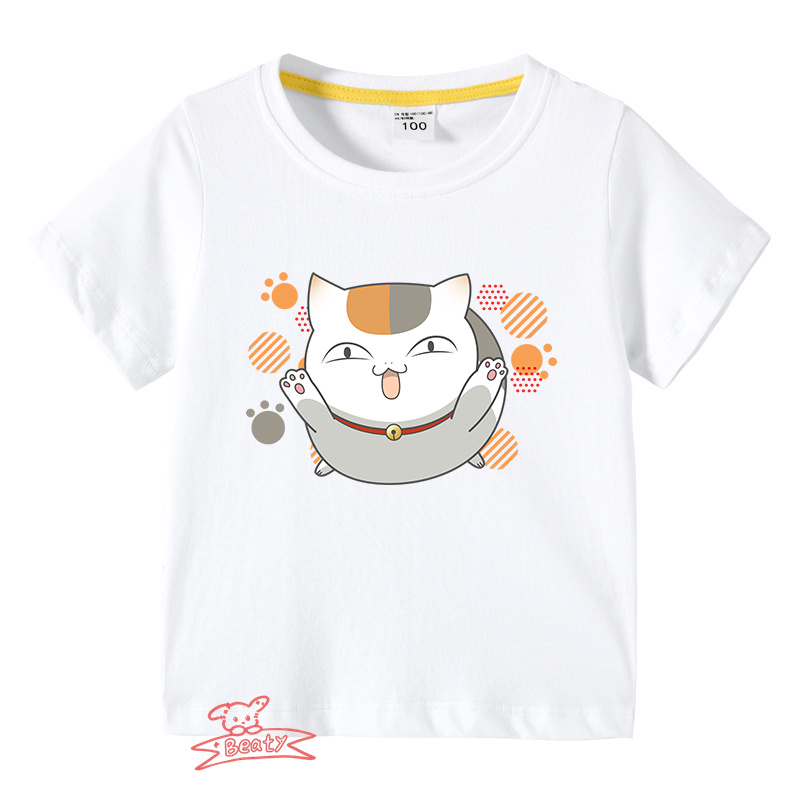 【多色・多柄】春夏新作 子供服 半袖Tシャツ 夏目友人帳 ニャンコ先生 100%綿 ラウンドネック 丸首 男の子 女の子 子ども服 小学生から幼稚園児に最適 80-150cm｜beatystore｜06