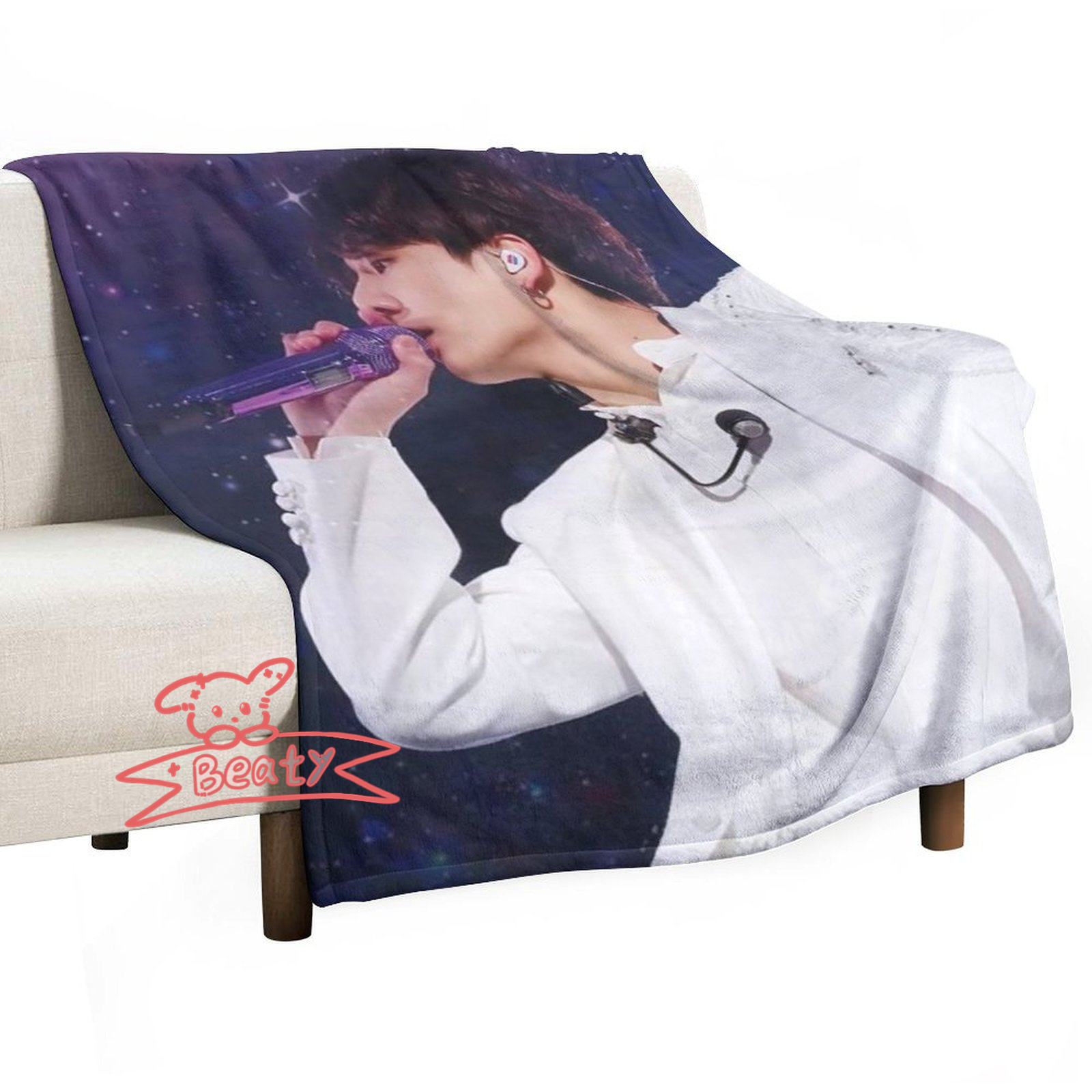 特別価格 JungKook 防弾少年団 BTS グク 膝掛け ひざ掛け ブランケット アイドルグッズ
