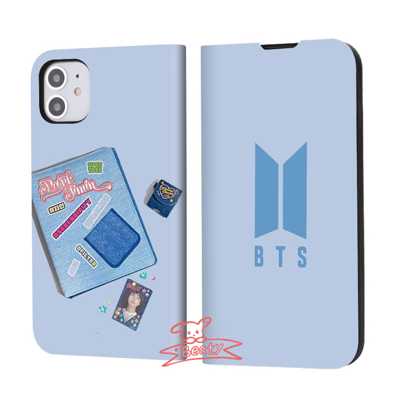 JIMIN ジミン BTS スマホケース iPhone ケース 手帳型 SE3 iPhone 14 iPhone15 耐衝撃 カバー カード 収納  アイフォン ポケット マッグネット