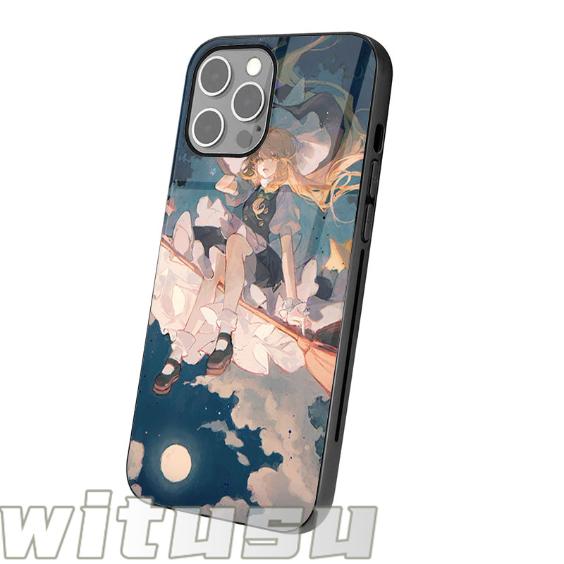 東方プロジェクト Sanae 東風谷早苗 iPhone 14 12 7 8 6 plus iPhoneX XS MAX XR iPhone11 Pro SE 12 13 TPU 対応 スマホケース 強化ガラス ハードケース｜beatystore｜03