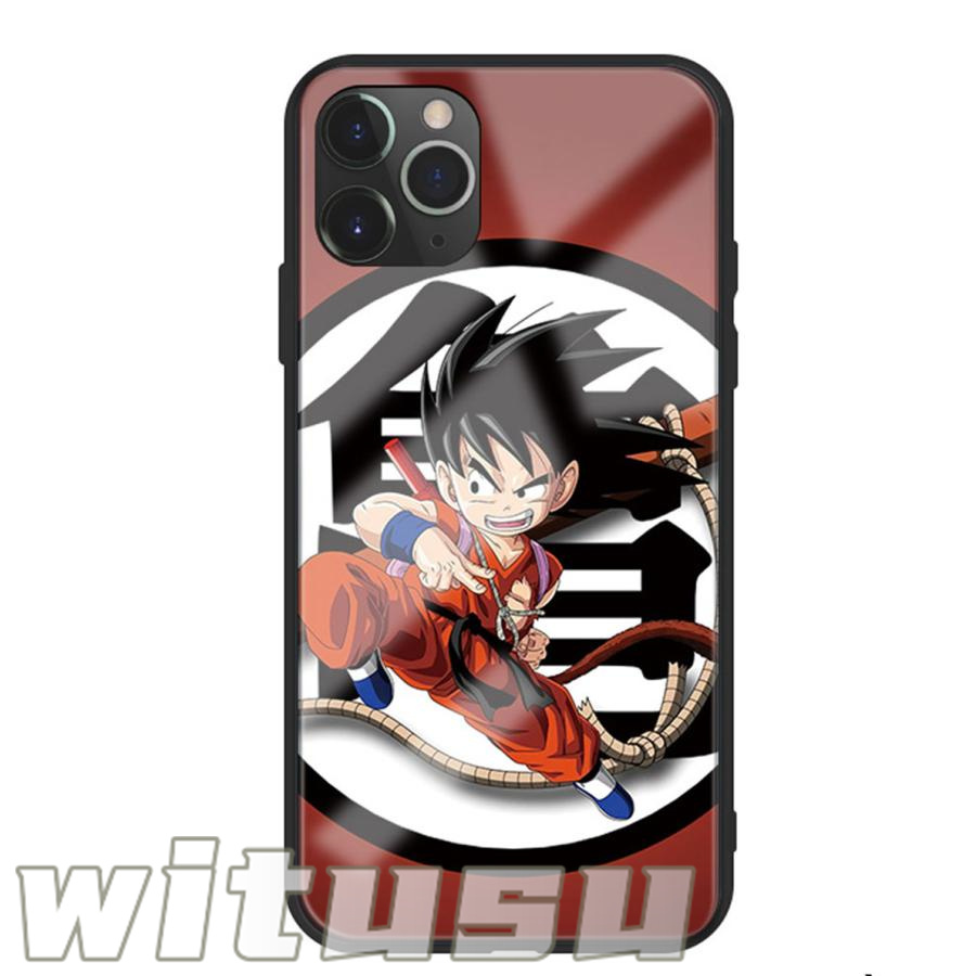 孫悟空 亀 ドラゴンボール iPhone 7 8 14 plus iPhoneX XS MAX XR iPhone11 Pro SE 12 13 mini 対応 スマホケース ガラス 鏡面 TPU 強化ガラス｜beatystore｜05