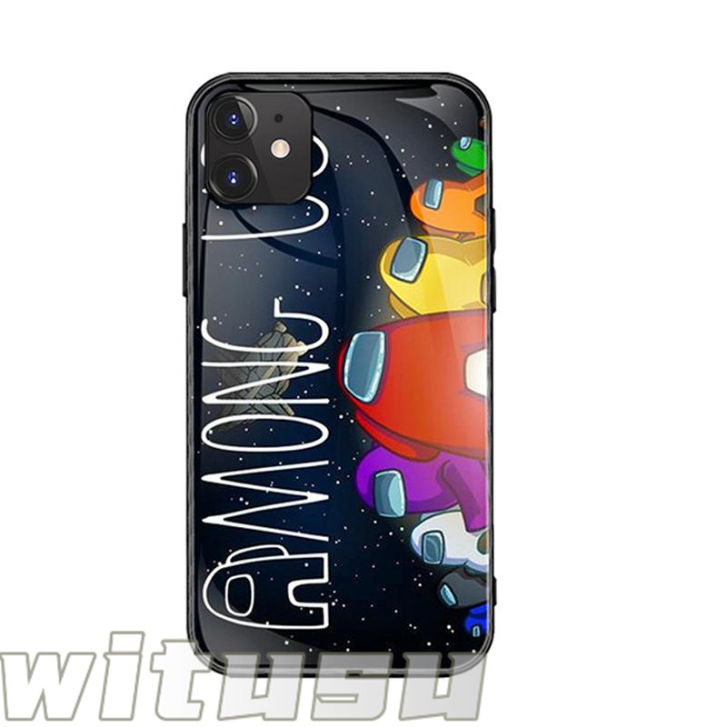 Among us アモングアス ホットゲーム iPhone14 7 8 plus iPhoneX XS MAX XR iPhone11 Pro SE 12 13 mini 対応 TPU スマホケース ガラス 強化ガラス ケース｜beatystore｜05