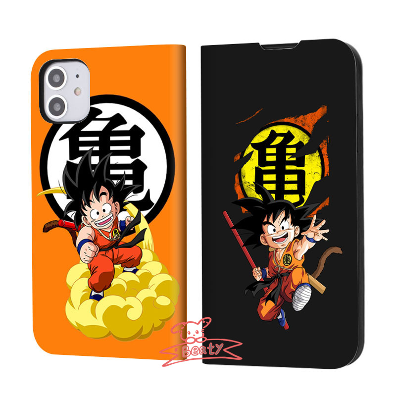 ドラゴンボール 孫悟空 スマホケース iPhone ケース 手帳型 SE3 iPhone 14 iPhone15 耐衝撃 カバー カード 収納 アイフォン ポケット マッグネット｜beatystore｜02