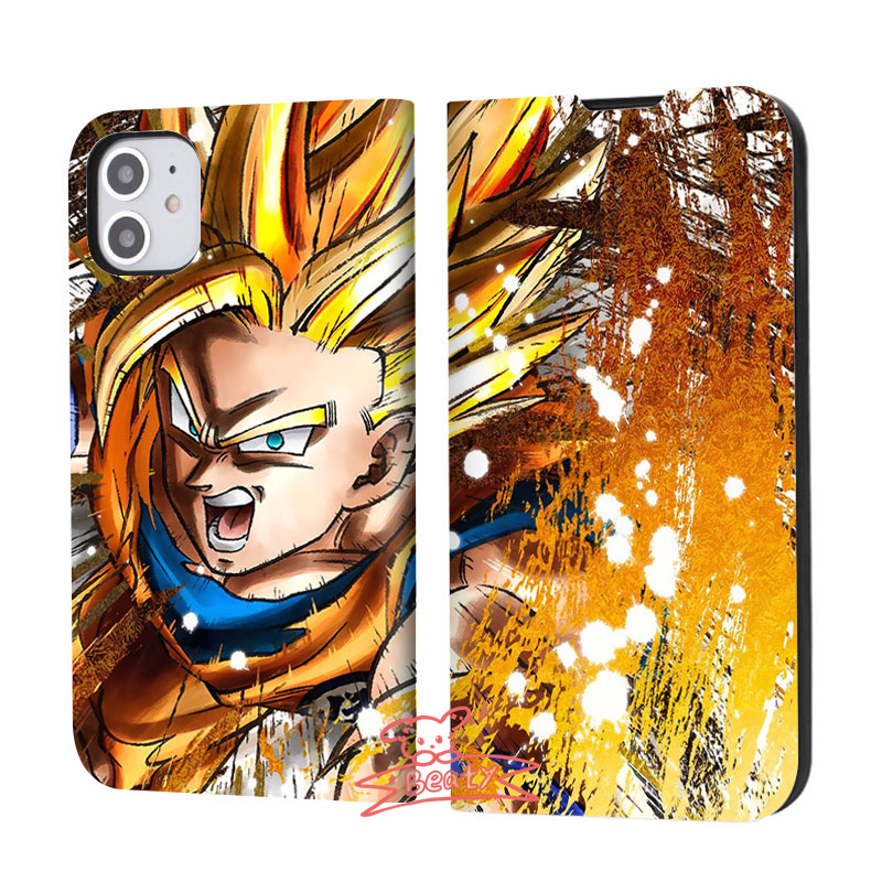 ドラゴンボール 孫悟空 スマホケース iPhone ケース 手帳型 SE3 iPhone 14 iPhone15 耐衝撃 カバー カード 収納 アイフォン ポケット マッグネット｜beatystore｜14