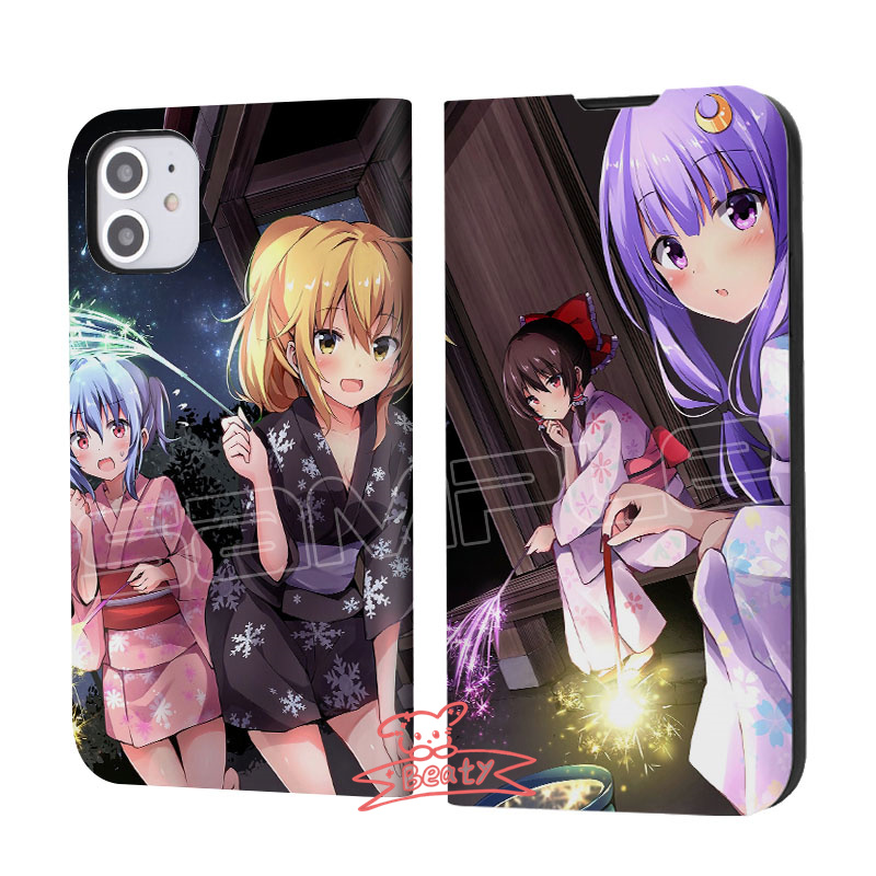 東方Project 霊夢 魔理沙 レミリア スマホケース iPhone ケース 手帳型 SE3 iPhone 14 iPhone15 耐衝撃 カバー  カード 収納 アイフォン ポケット マッグネット : pf-101304 : beaty store - 通販 - Yahoo!ショッピング