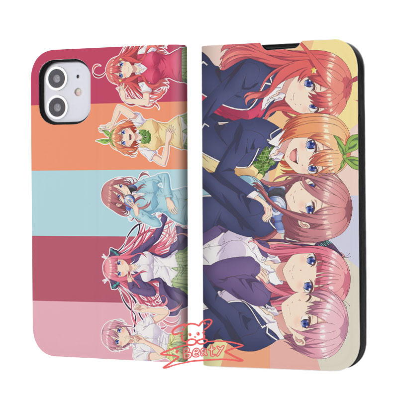 TSUTAYA限定 五等分の花嫁 スマホケース 五等分の花嫁 スマホケース iPhone ケース 手帳型 SE3 14