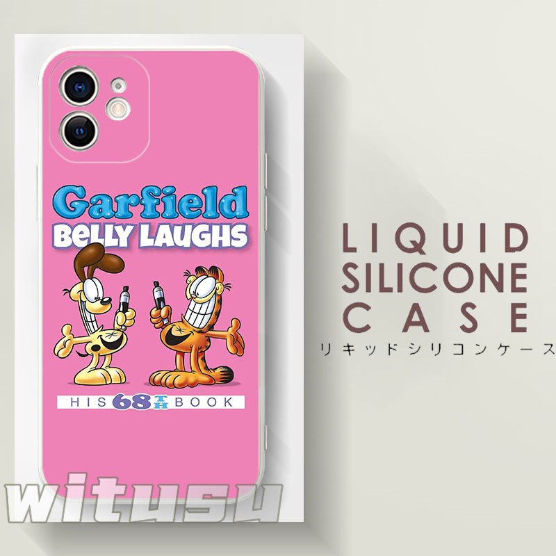 Garfield ガーフィールド スマホケース iPhone 液体シリコン ソフト