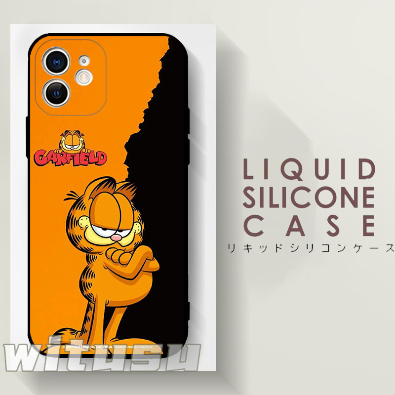 Garfield ガーフィールド スマホケース iPhone 液体シリコン ソフト