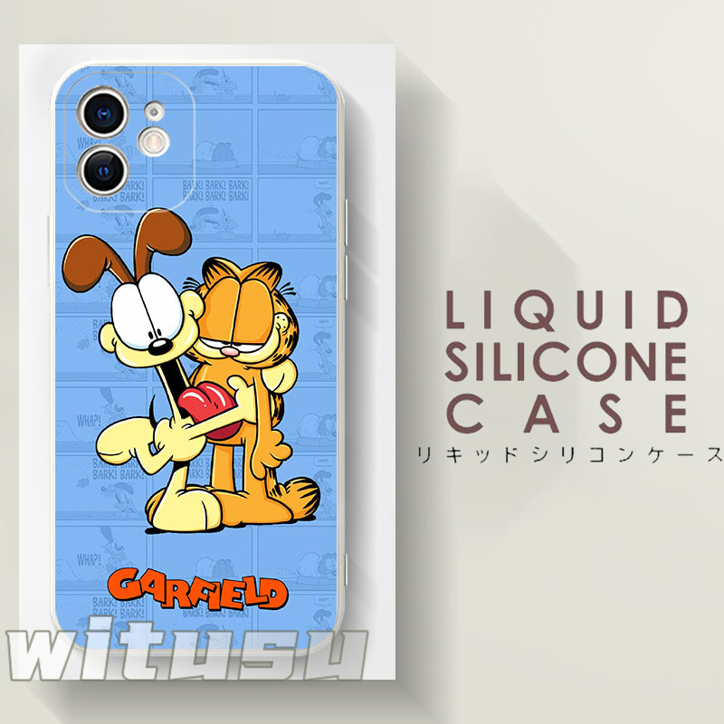 Garfield ガーフィールド スマホケース iPhone 液体シリコン ソフト