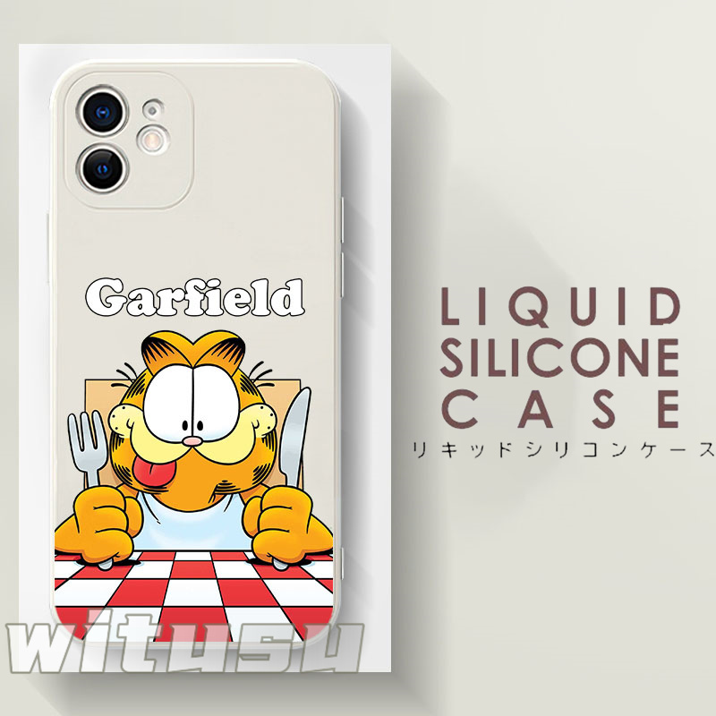 Garfield ガーフィールド スマホケース iPhone 液体シリコン ソフト