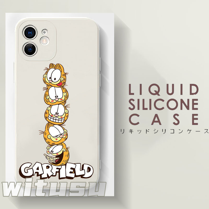 Garfield ガーフィールド スマホケース iPhone 液体シリコン ソフト