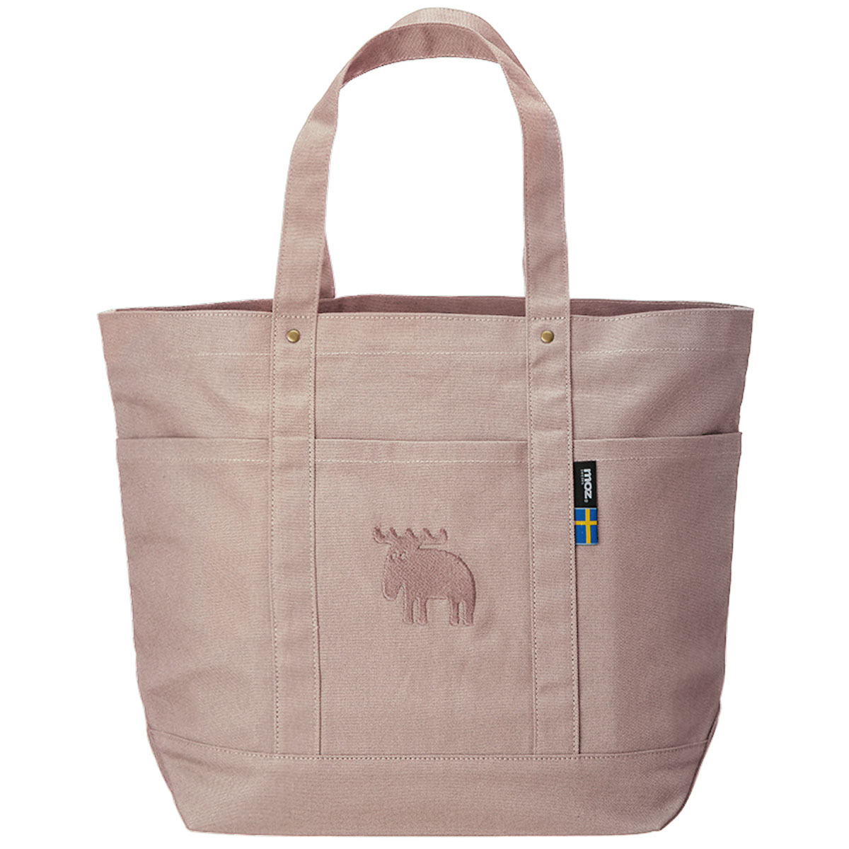moz（モズ） トートバッグ 帆布 LL W52×H37cm キャンバス生地 エルク