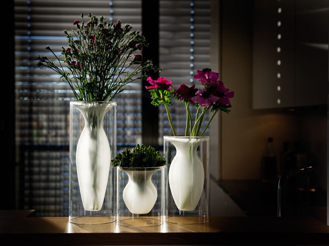 エスメラルダベースM Philippi 花瓶 ガラス フィリッピ フラワーベース
