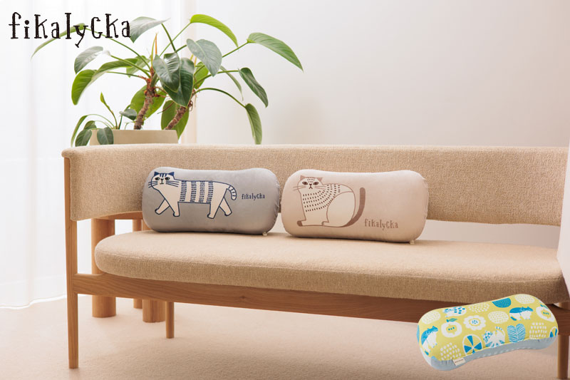 腰当てクッション fikalycka クッション 低反発 猫 : カジュアル雑貨