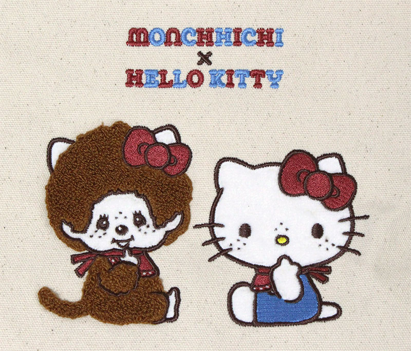 ミニ トートバッグ 23×23cm モンチッチ × ハローキティ サンリオ
