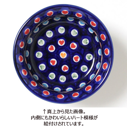 ポーランド陶器・食器 ペットボウル ポップハート マニュファク