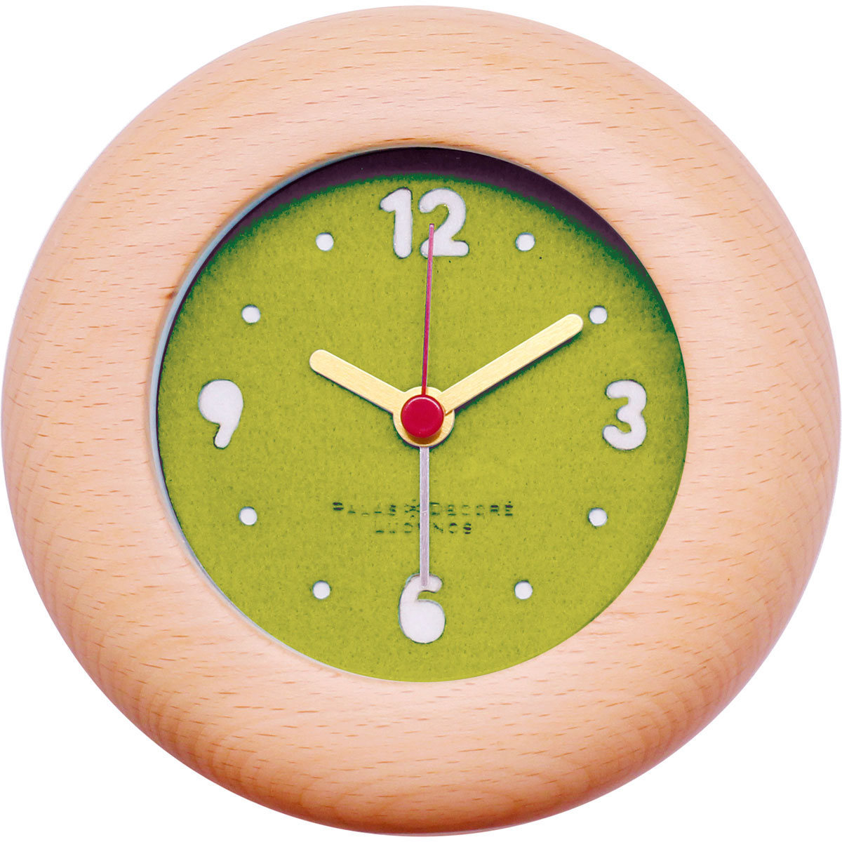 時計 置き時計 イハナ フェルト アラームクロック 木製 北欧 文字盤