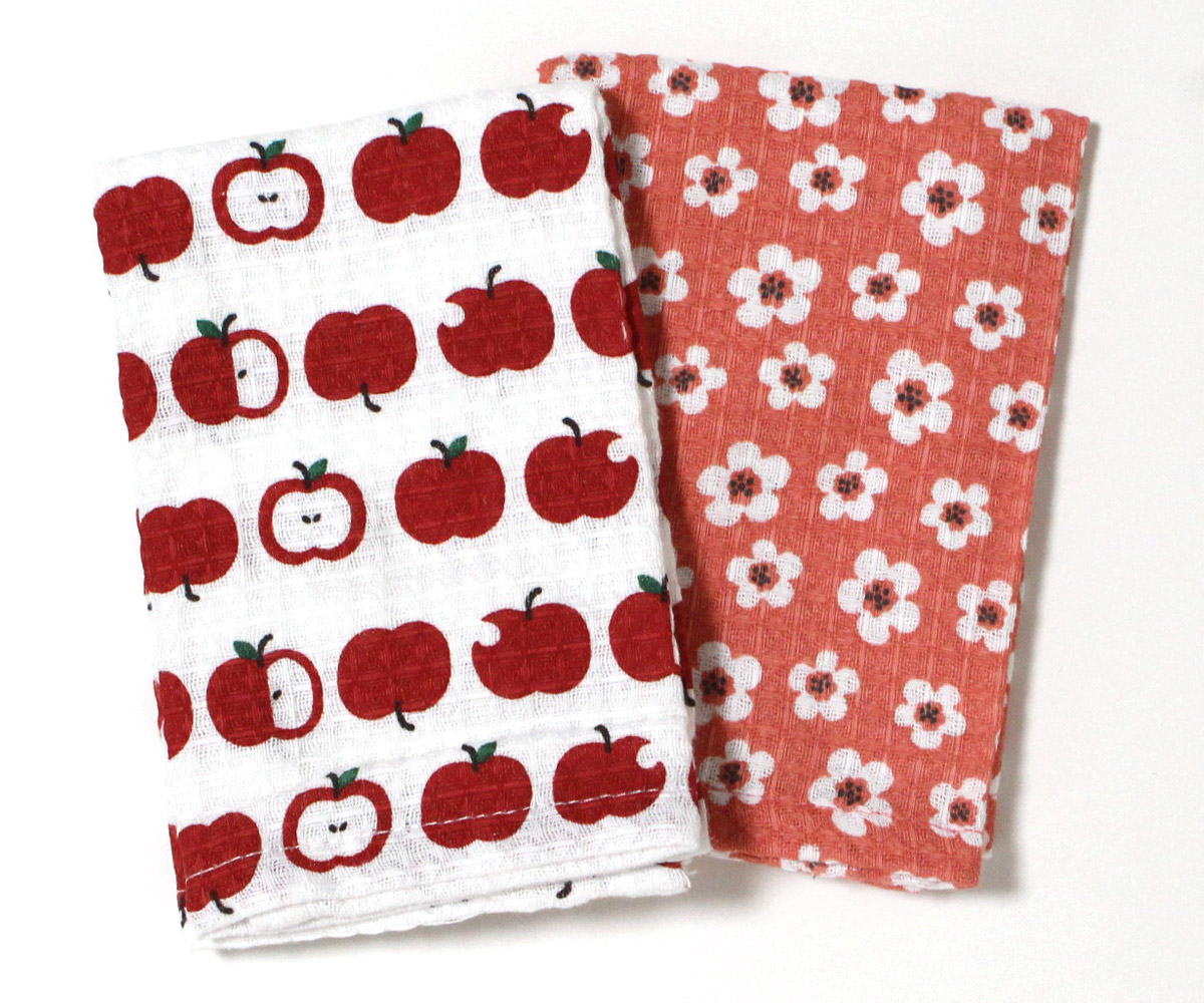 ディッシュクロス 2枚セット コットン100％ ワッフル おしゃれ プチ