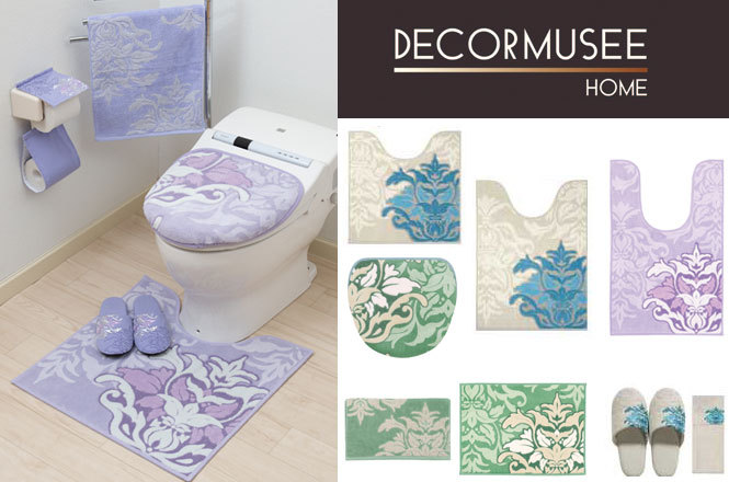 トイレマットとフタカバー2点セット サミーラ DECORMUSEE home デコールミュゼホーム 抗菌防臭・吸水素材 : sdb236set :  カジュアル雑貨ビューピィ - 通販 - Yahoo!ショッピング