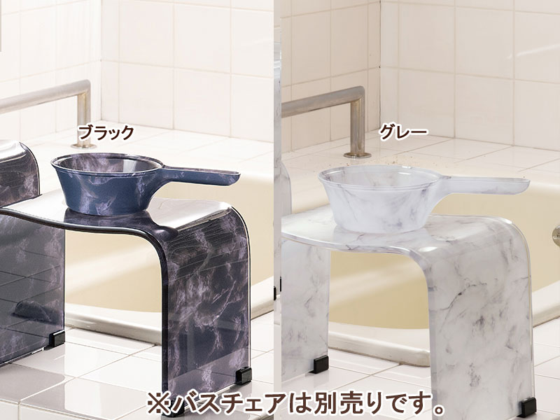 マーブルストーン 手桶 バス用品 風呂手桶 大理石柄 : カジュアル雑貨