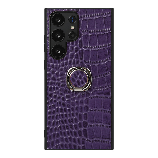 Galaxy ケース クロコダイル柄 レザー ギャラクシー S25 S24 S23 Ultra S22 A55 A54 A53 FE 本革 ケース スマホケース スマホリング ストラップ付き | Galaxy | 08